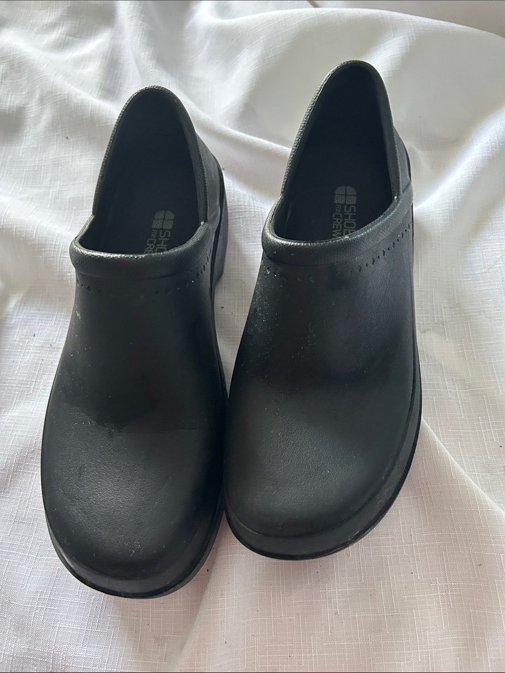 Shoes For Crews Black Slip-On Work Clogs